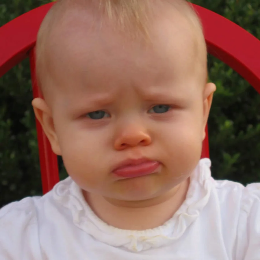 Clara Brown as a baby